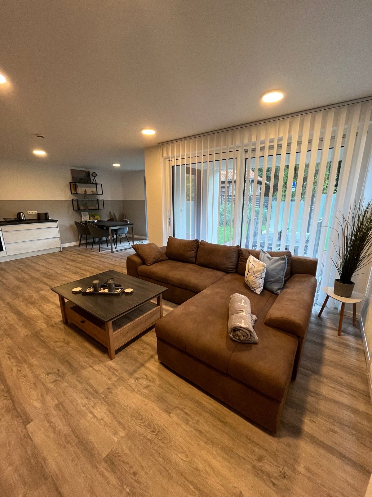 Ferienwohnung Pampasgras Wohnbereich
